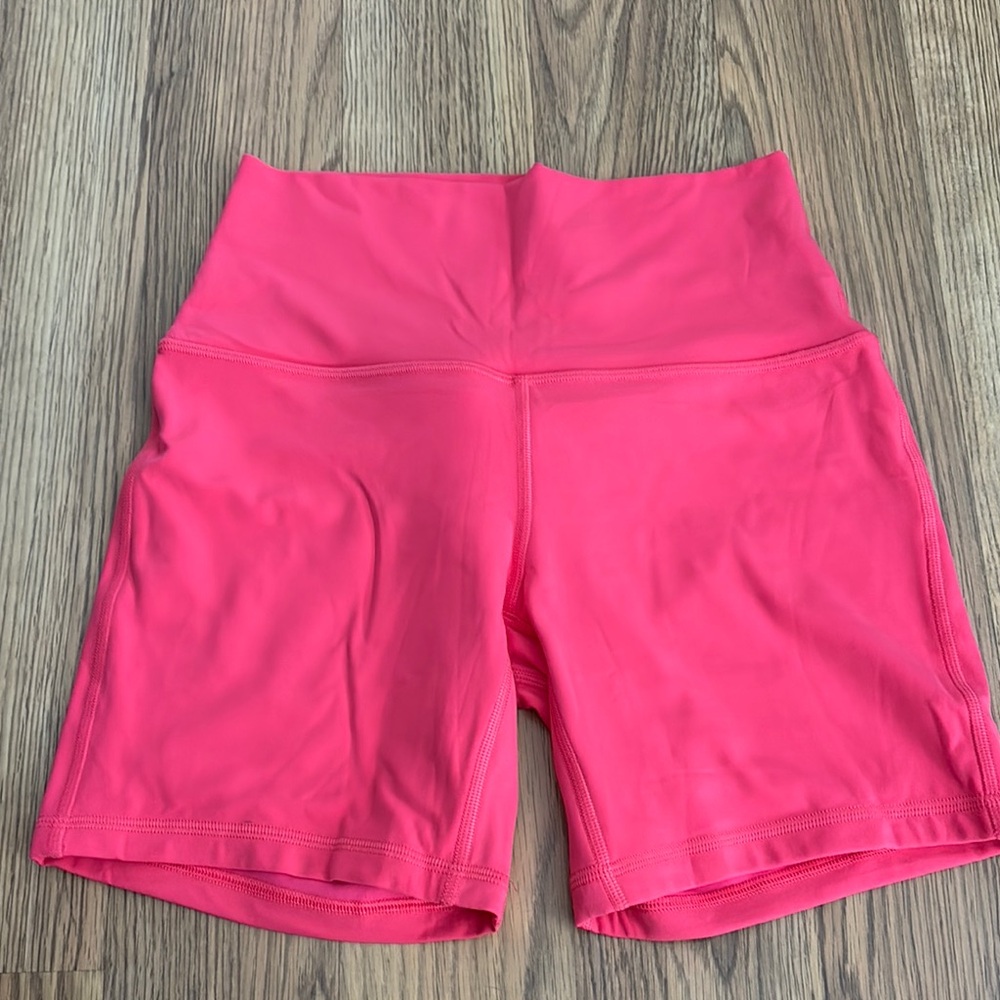 Lululemon Women's align 6inch Pink High-Waisted Shorts